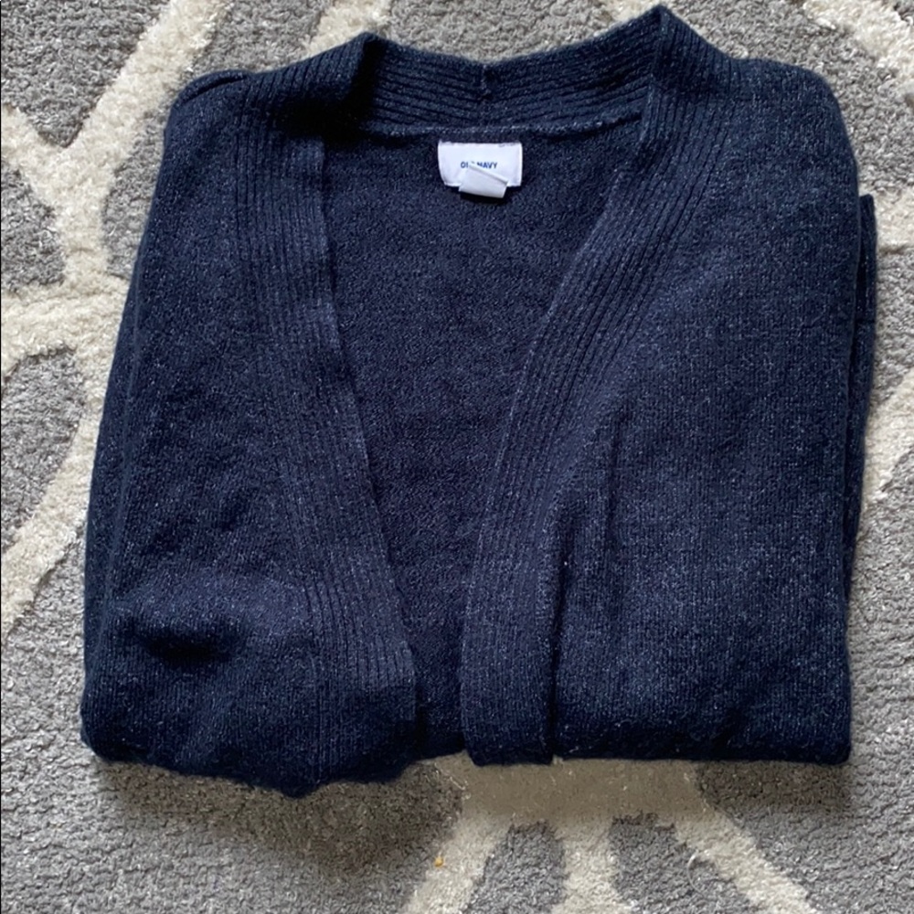 Old Navy Open-Front Sweater Navy 2X